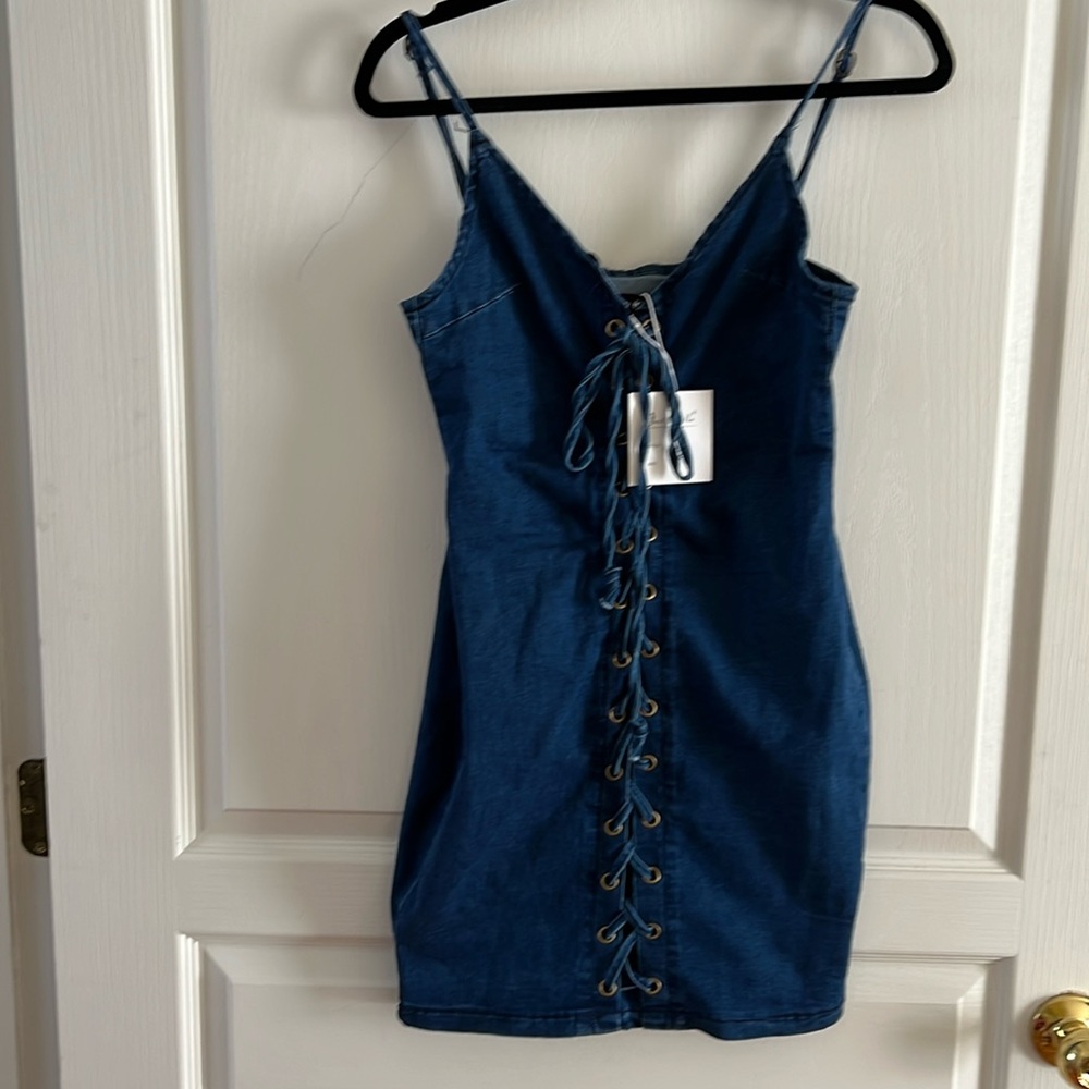 NWT blue jean dress